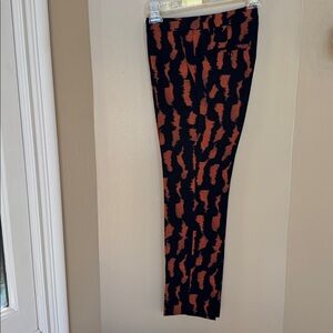 ETRO women's Black & Orange Pants w/pockets Size 38 European Inseam 26 Like New